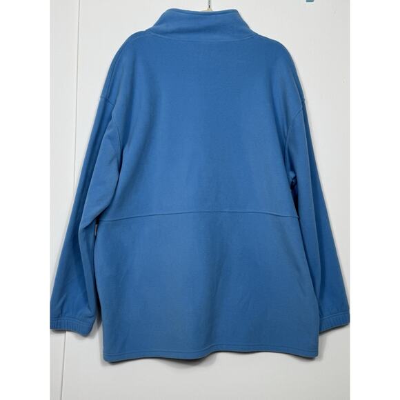 Xersion 2XL Big & Tall Polar Fleece 1/2 Zip Pullover Blue NWT Loose Fit Soft - Picture 3 of 11